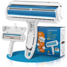 Charger l'image dans la galerie, PORTENTUM Brosse Chat Anti Poils Animaux Chien, Brosse Ramasse Enlève Poils, Magique Réutilisable pour Poils, Rouleau à Poils d'animaux, Épilateur pour Canapé, Arbre à Chat, Voiture, lit, Tapis,Panier
