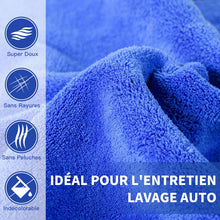 Charger l'image dans la galerie, Faireach 80x50 CM XL Chiffons en Microfibre Voiture Lot de 2, Chiffon de Séchage pour Voiture 1000GSM Chiffons de Polissage pour Auto Motocyclette l'entretien Ultra Absorbant Serviettes Microfibre
