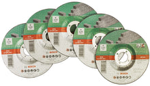 Charger l'image dans la galerie, Bosch Accessories 2609256335 Assortiment de disques à tronçonner à moyeu déporté pour Matériaux Diamètre 125 mm Diamètre d'alésage 22,23 Epaisseur 2,5 mm 5 disques
