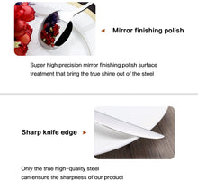 Charger l'image dans la galerie, Ensemble De Couverts Acier Inoxydable Boîte-Cadeau 6 Personnes Maison Cuisine Restaurant
